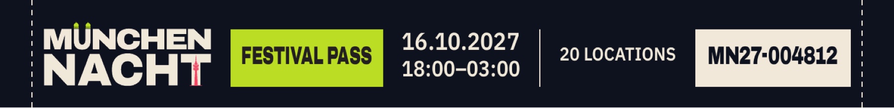 Festivalarmband von MÜNCHEN NACHT